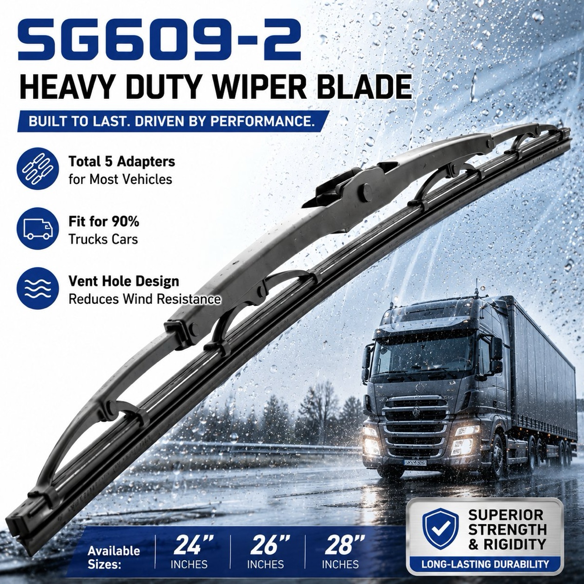 Detalj brisača za teške uvjete rada SG609