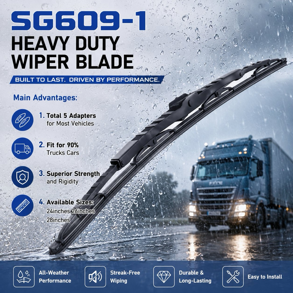 Specifikacije brisača SG609